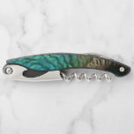 Peacock Feathers I Colorful Abstract Nature Design Waiter's Corkscrew