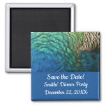 Peacock Feathers I Save the Date Magnet