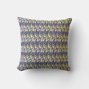 Peacock Feathers I Throw Pillow