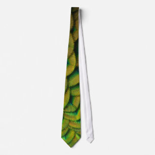 Peacock Feathers II Colorful Nature Neck Tie