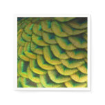 Peacock Feathers II Colorful Nature Paper Napkins