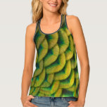 Peacock Feathers II Colorful Nature Tank Top