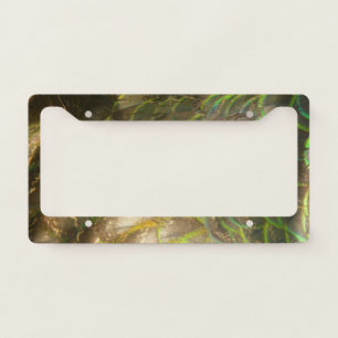 Peacock Feathers III (Female) Subtle Nature Design License Plate Frame