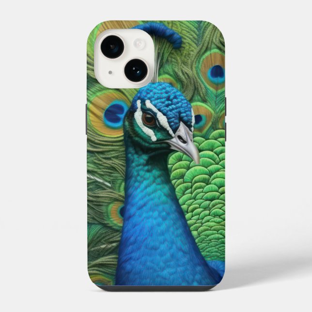 Peacock Feathers Iphone Case (Back)