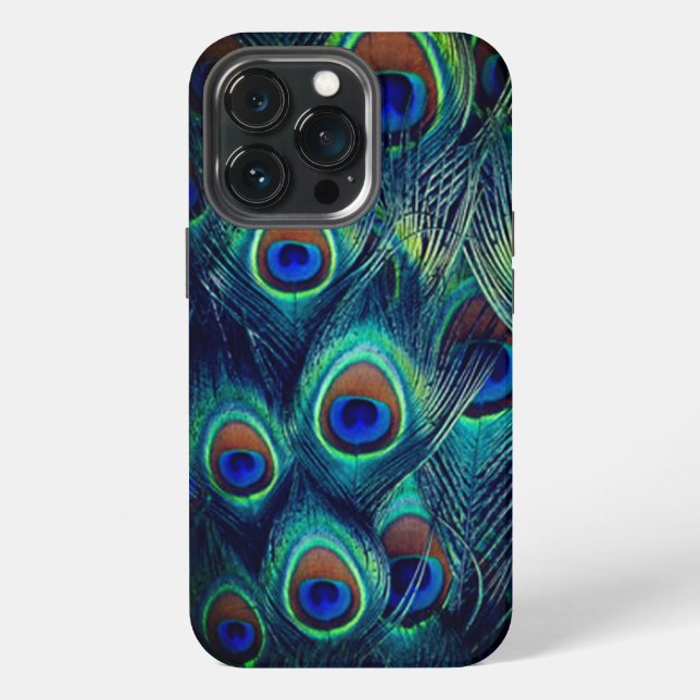 Peacock Feathers   Iphone Case (Back)