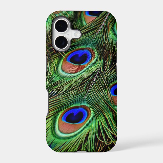 Peacock Feathers Iphone Case (Back)