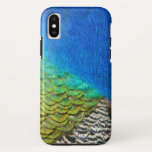 Peacock Feathers IV Colorful Abstract Nature iPhone XS Case