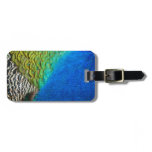 Peacock Feathers IV Colorful Abstract Nature Luggage Tag