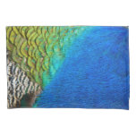 Peacock Feathers IV Colorful Abstract Nature Pillowcase