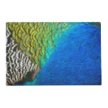 Peacock Feathers IV Colorful Abstract Nature Placemat
