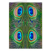 Peacock Feathers Kaleidoscope Print (Front)