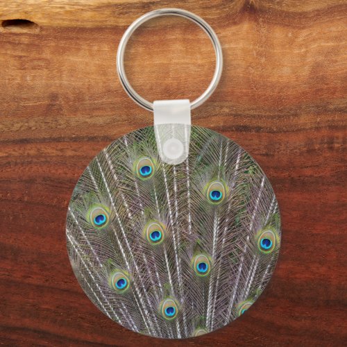 Peacock Feathers Keychain