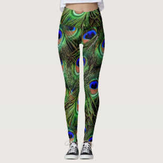Peacock Feathers Leggings