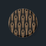Peacock Feathers, Luxury Oriental Pattern. Magnet<br><div class="desc">Peacock feathers luxury pattern seamless. Oriental gold black royal background Vintage. Indian design for gift wrapping paper, beauty spa, yoga wallpaper, wedding party, birthday package, decor. Peacock Extravaganza: Opulence in Gold and Black. Glamorous Peacock - Regal Indian Royalty Unleashed! background, christmas, pattern, illustration, flower, texture, decor, wedding, paper, vintage, gold,...</div>
