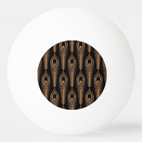 Peacock Feathers Luxury Oriental Pattern Ping Pong Ball