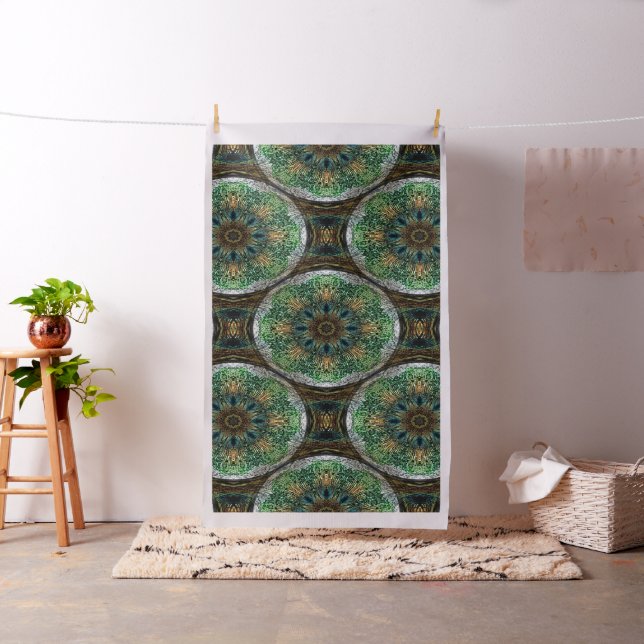 Peacock Feathers Mandalas... Fabric (In Situ)