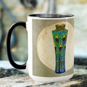 Peacock Feathers Masterpiece From 1900 Mug
