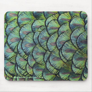 Peacock Feathers Mousemat Mouse Pad
