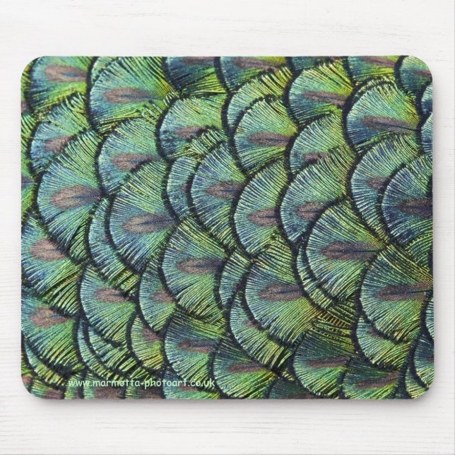 Peacock Feathers Mousemat Mouse Pad (Front)