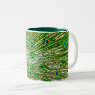 Peacock Feathers Mug