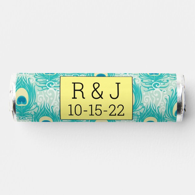 Peacock feathers pattern breath savers® mints (Front)