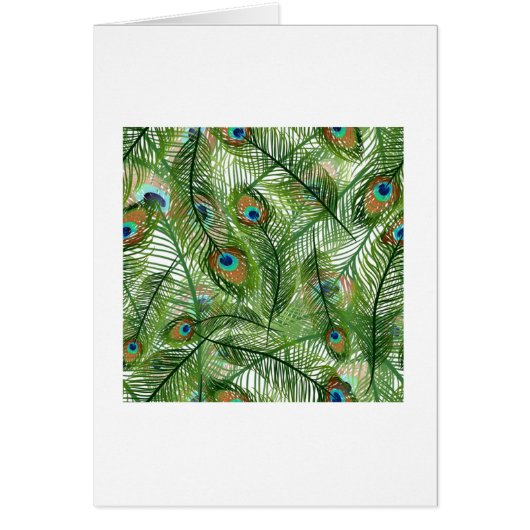 Peacock feathers pattern cards (Front)