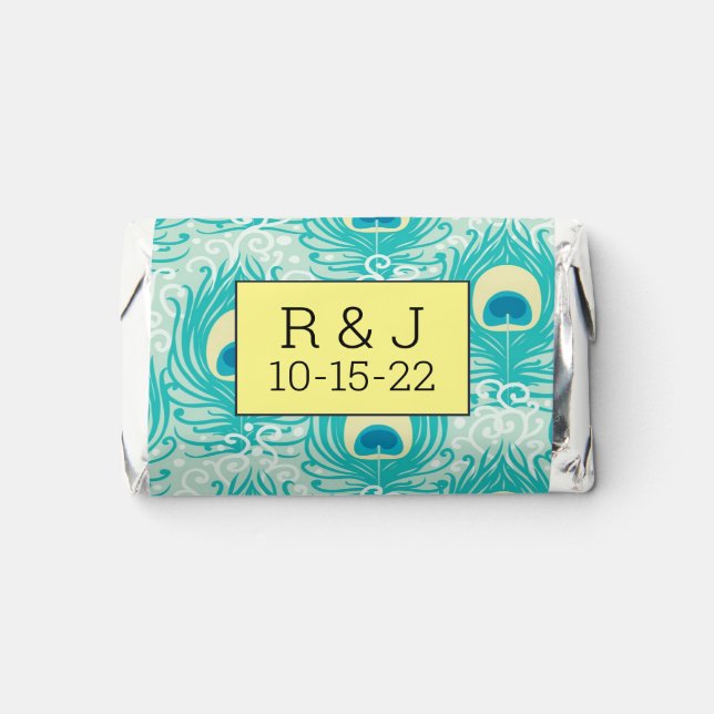 Peacock feathers pattern hershey's miniatures (Front)