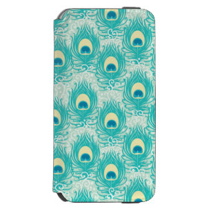 Peacock feathers pattern iPhone 6/6s wallet case