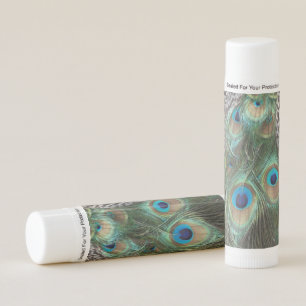 Peacock Feathers Pattern Lip Balm