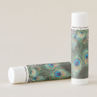 Peacock Feathers Pattern Lip Balm