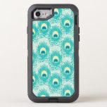 Peacock feathers pattern OtterBox defender iPhone SE/8/7 case