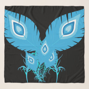 Peacock Feathers Peacock Birds Fashion Scarf