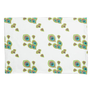 Peacock Feathers Pillow Case