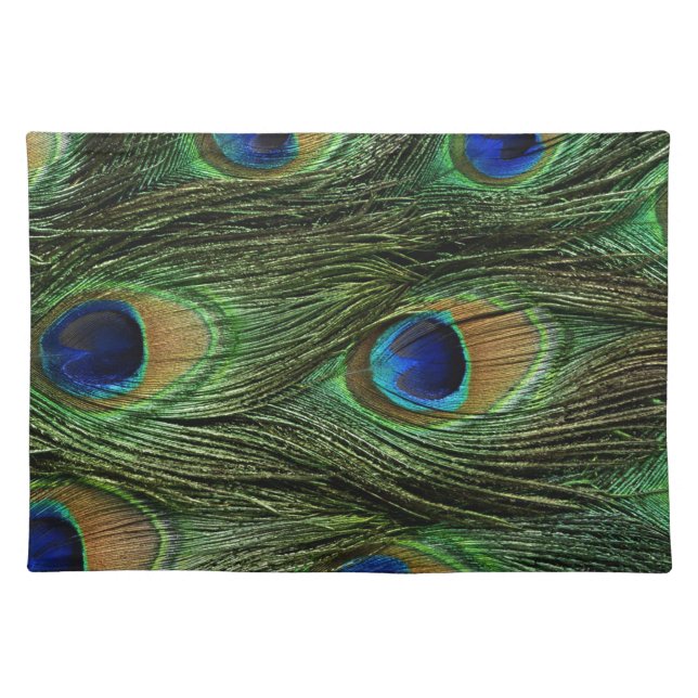 Peacock Feathers Placemat (Front)