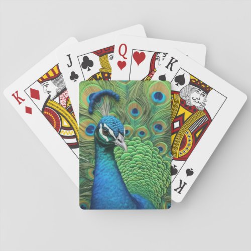 Peacock Feathers Playing Cards
