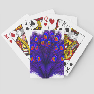 Peacock Feathers Poker Cards