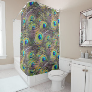 Peacock Feathers Shower Curtain