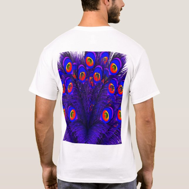 Peacock Feathers T-Shirt (Back)