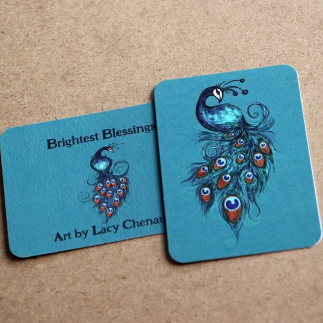 Peacock Feathers Teal Peacocks        Note Card (Creator Uploaded)