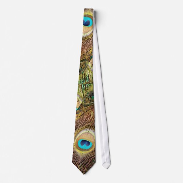Peacock Feathers Tie (Front)