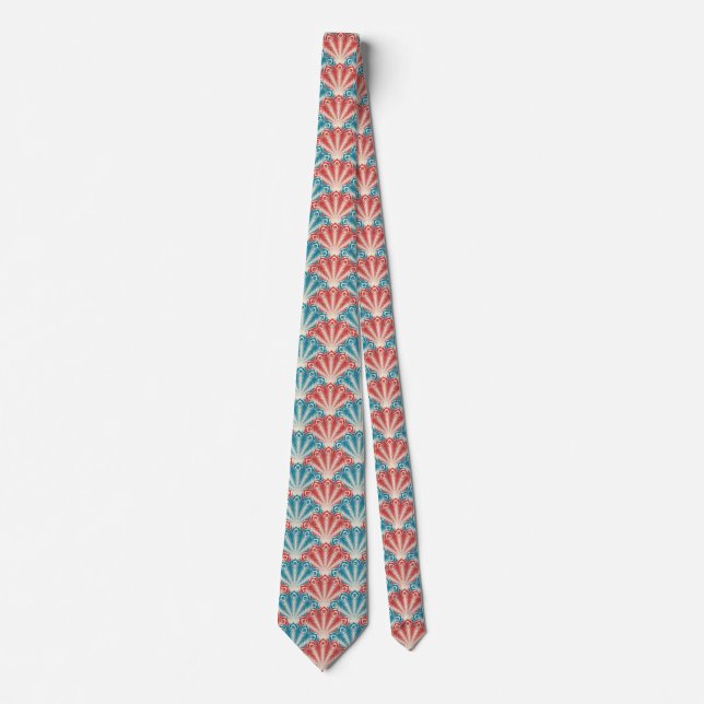 peacock feathers tie (Front)