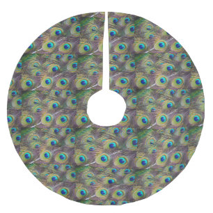 Peacock Feathers Tree Skirt
