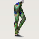 Peacock Feathers V 2 Leggings at Zazzle