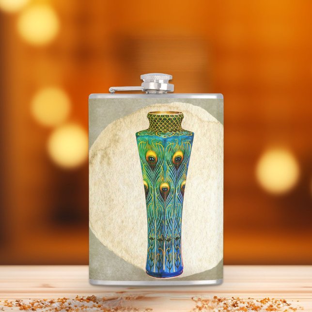 Peacock Feathers Vase Masterpiece From 1900 Flask (Creator Uploaded)