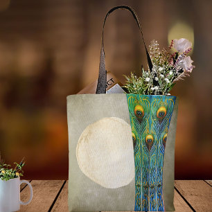 Peacock Feathers Vase Masterpiece From 1900 Tote Bag