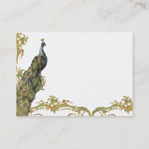 Peacock  Filigree BusinessProfile Card