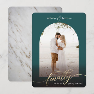 Peacock Finally Getting Married & Window Photo Save The Date