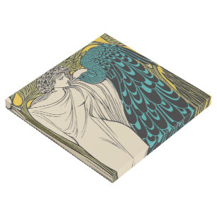 Peacock Fine Art Bird Nouveau