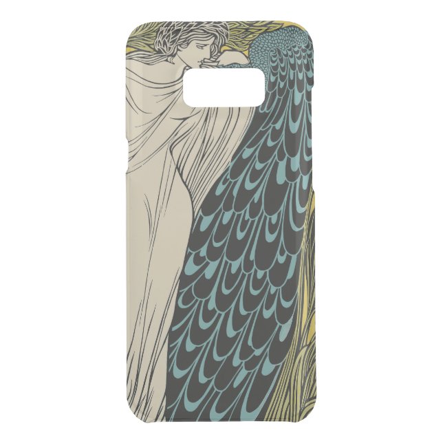 Peacock Fine Art Bird Nouveau Uncommon Samsung Galaxy Case (Back)