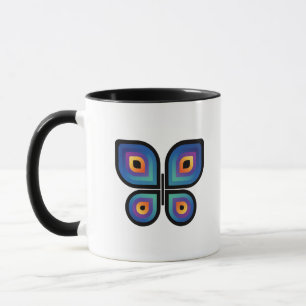 Peacock Flame Butterfly Mug